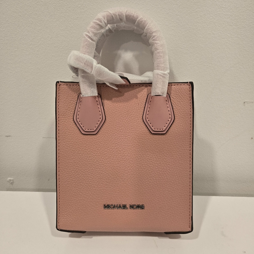 Michael Kors Mercer Extra-Small Pebbled Leather Crossbody Bag